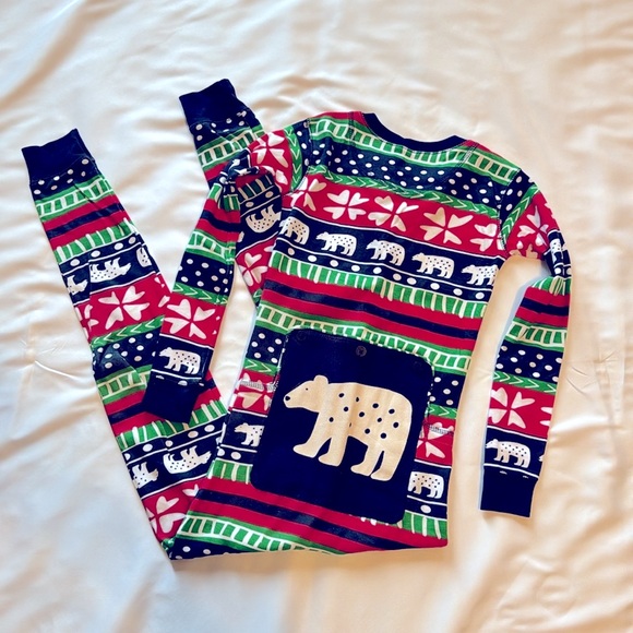 Lazy One Christmas Pajamas | Kid Flapjack Sweater Bear - Picture 8 of 9